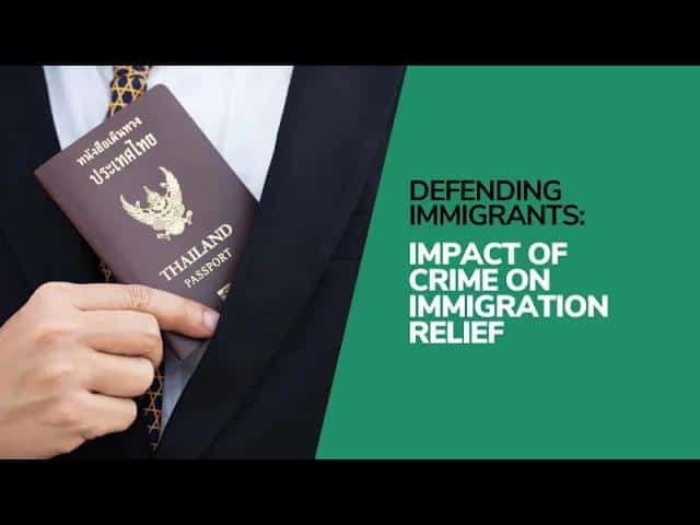 Defending Immigrants: Impact of Crime on Immigration Relief
