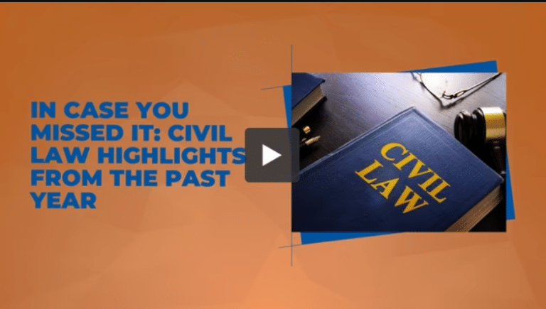 Civil Law Highlights from 2021