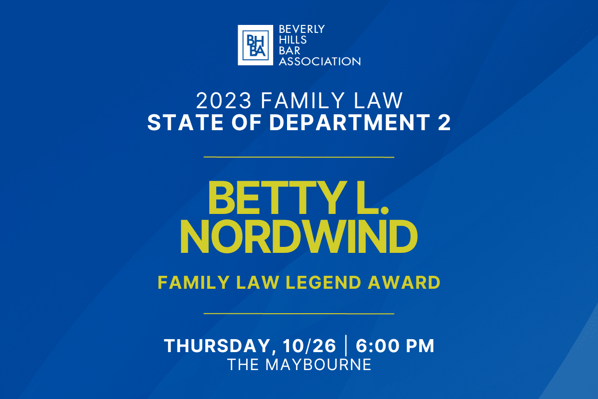 Family Law Legends Award to Betty Nordwind at State of Department 2