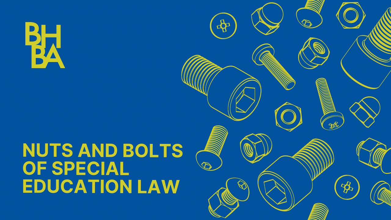 Nuts and Bolts of Special Education Law