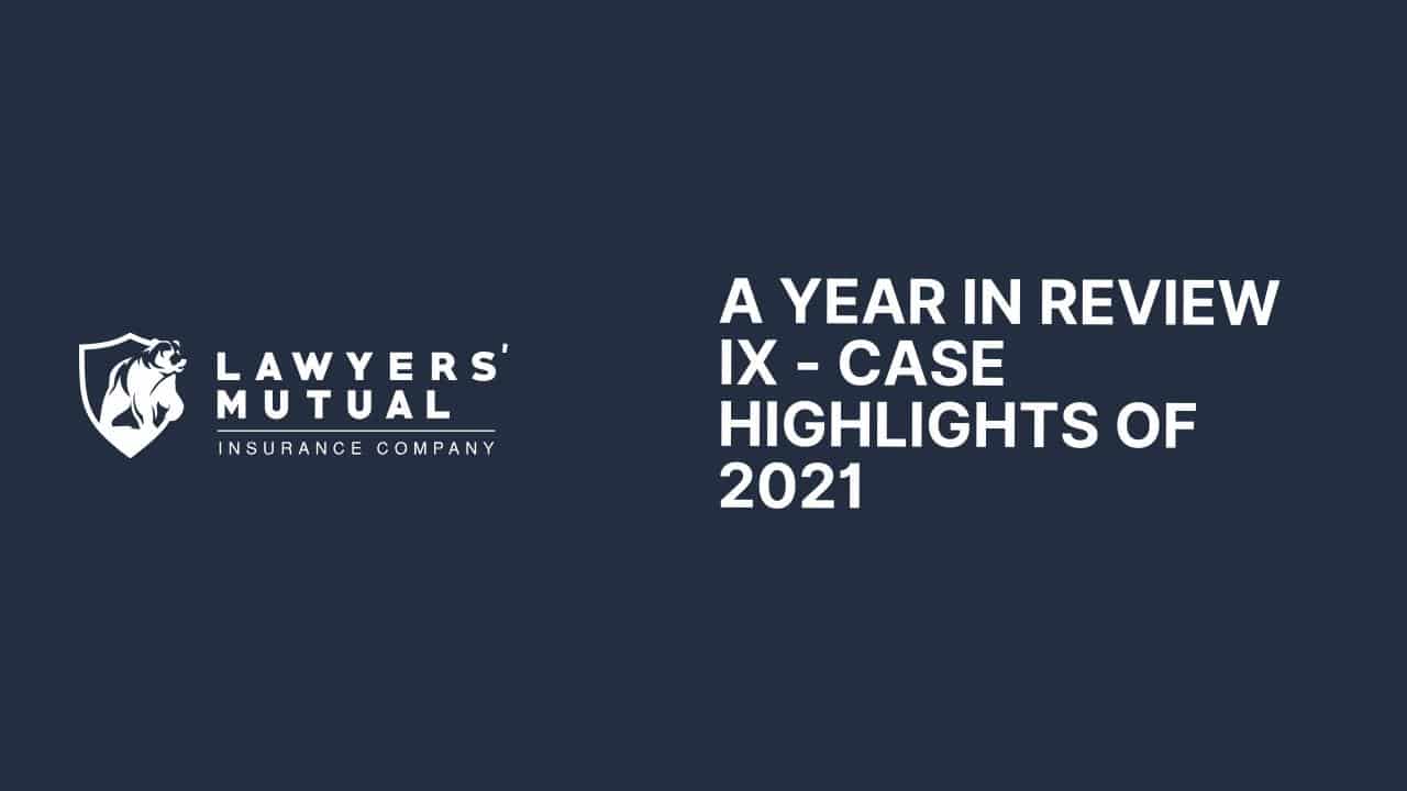 Case Highlights of 2021