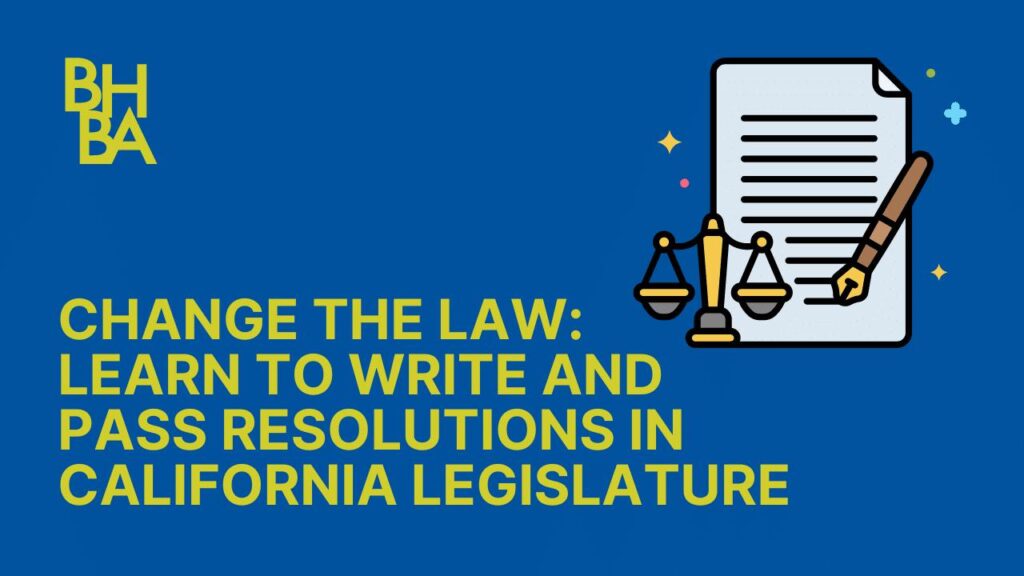 Change the Law - Learn to Write and Pass Resolutions in California Legislature