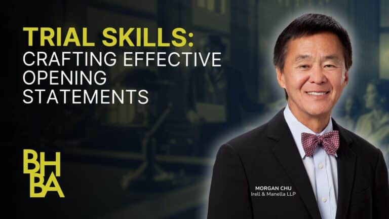 Trial Skills: Crafting Effective Opening Statements