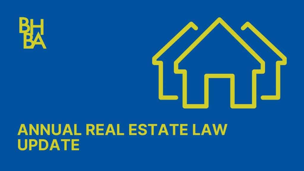 Annual Real Estate Law Update