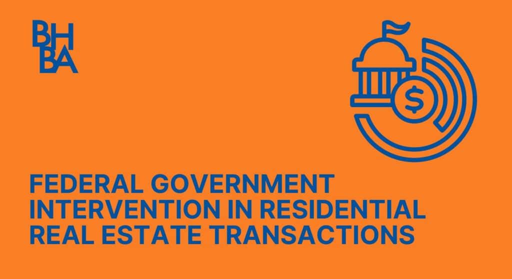 Federal Government Intervention in Residential Real Estate Transactions