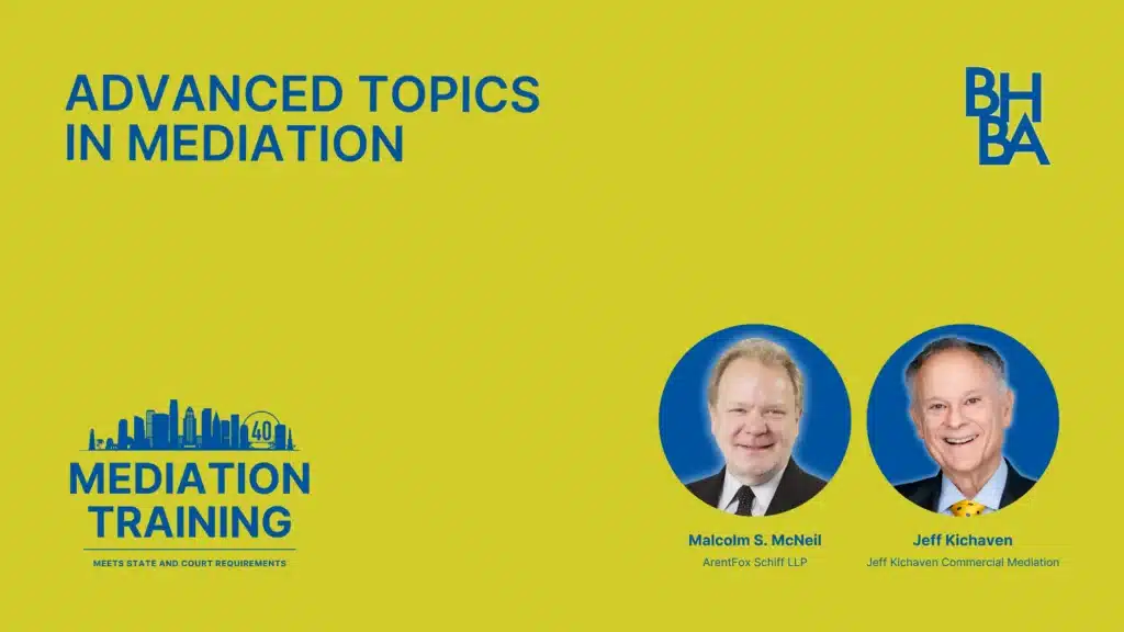 Advanced Topics in Mediation