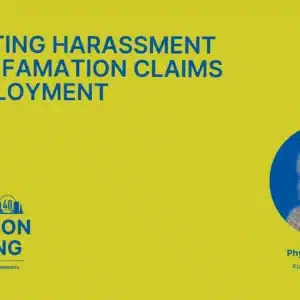 Mediating Harassment and Defamation Claims in Employment