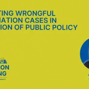 Mediating Wrongful Termination Cases in Violation of Public Policy