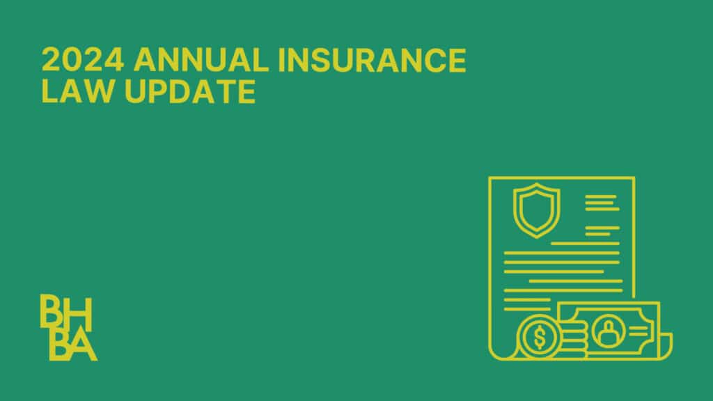 2024 Annual Insurance Law Update
