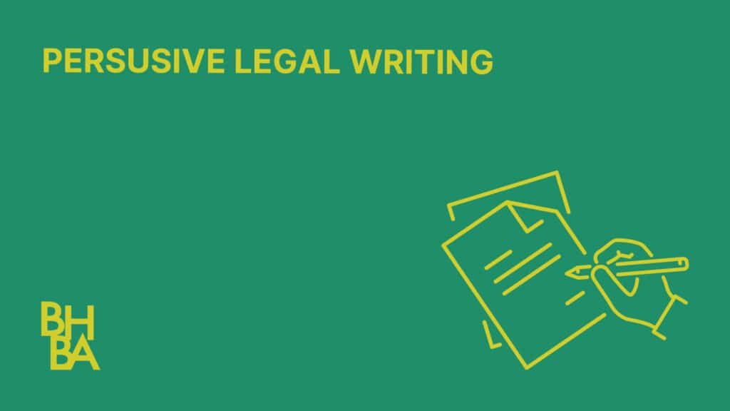 Persuasive Legal Writing