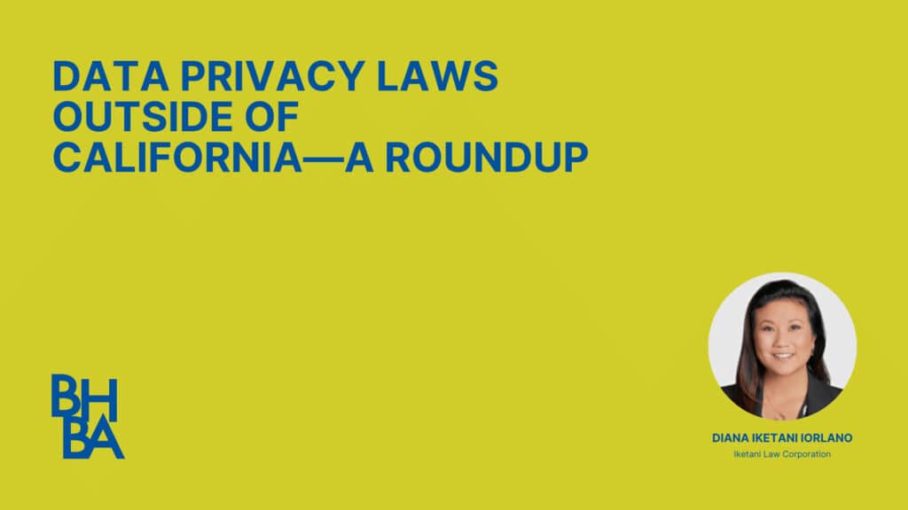 Data Privacy Laws Outside of California—A Roundup