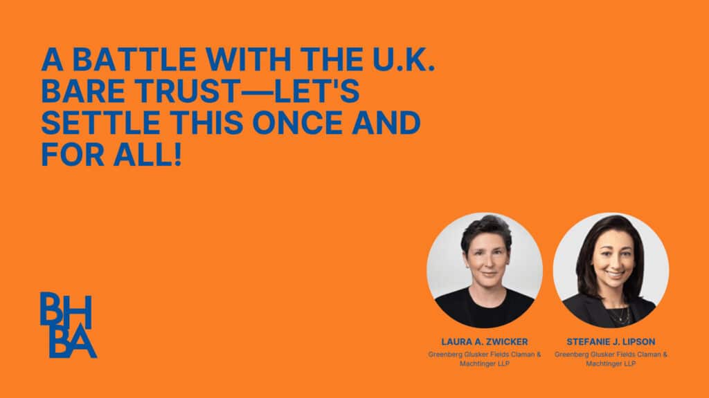 A Battle With The U.K. Bare Trust—Let's Settle This Once And For All!