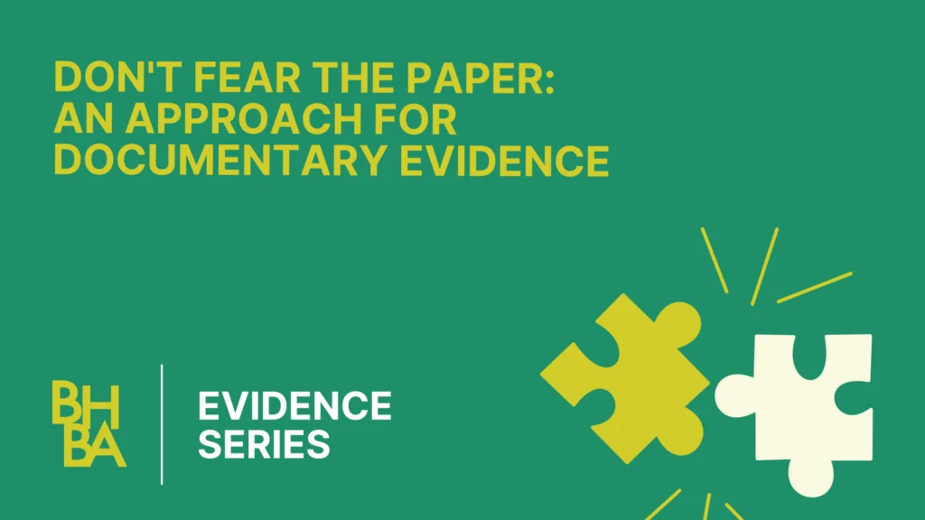 Evidence with Judge Lucky: Don't Fear the Paper - An Approach for Documentary Evidence