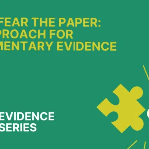 Don’t Fear the Paper_ An Approach for Documentary Evidence