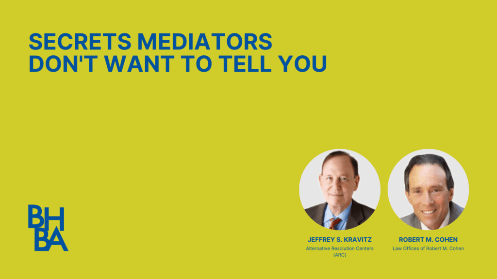 Secrets Mediators Don't Want to Tell You