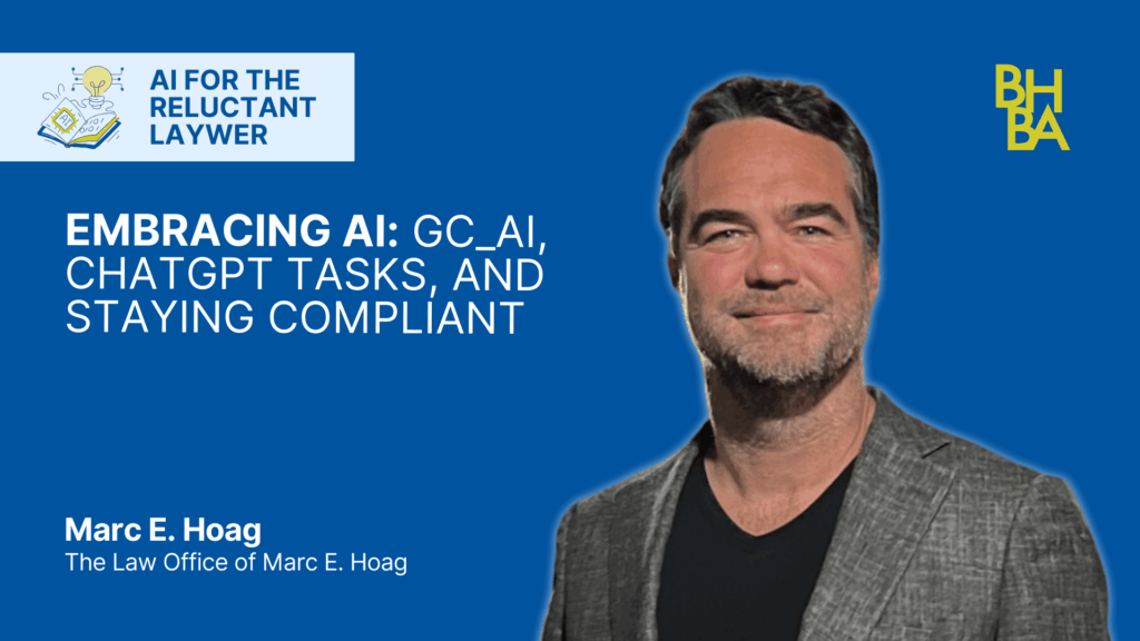 Embracing AI: GC_ai, ChatGPT Tasks, and Staying Compliant