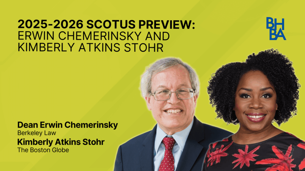 2025-2026 SCOTUS Preview: Erwin Chemerinsky and Kimberly Atkins Stohr