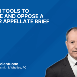 Using AI Tools To Analyze and Oppose A Trial Or Appellate Brief