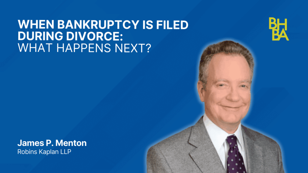 When Bankruptcy Is Filed During Divorce: What Happens Next?