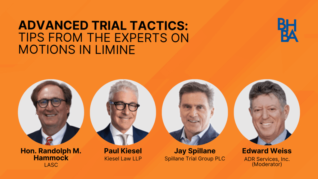 Advanced Trial Tactics: Tips From the Experts on Motions in Limine