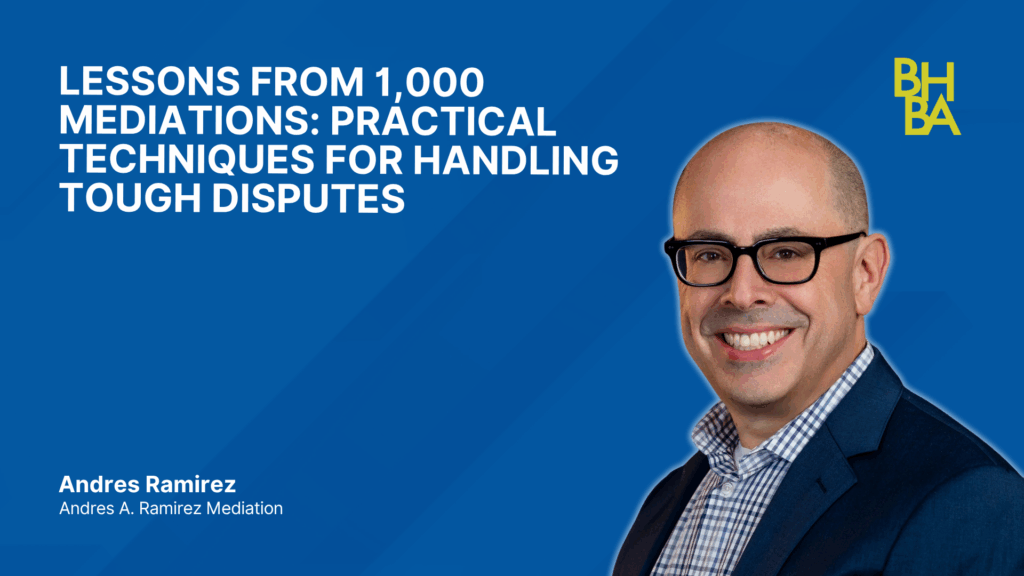 Lessons from 1,000 Mediations Practical Techniques for Handling Tough Disputes