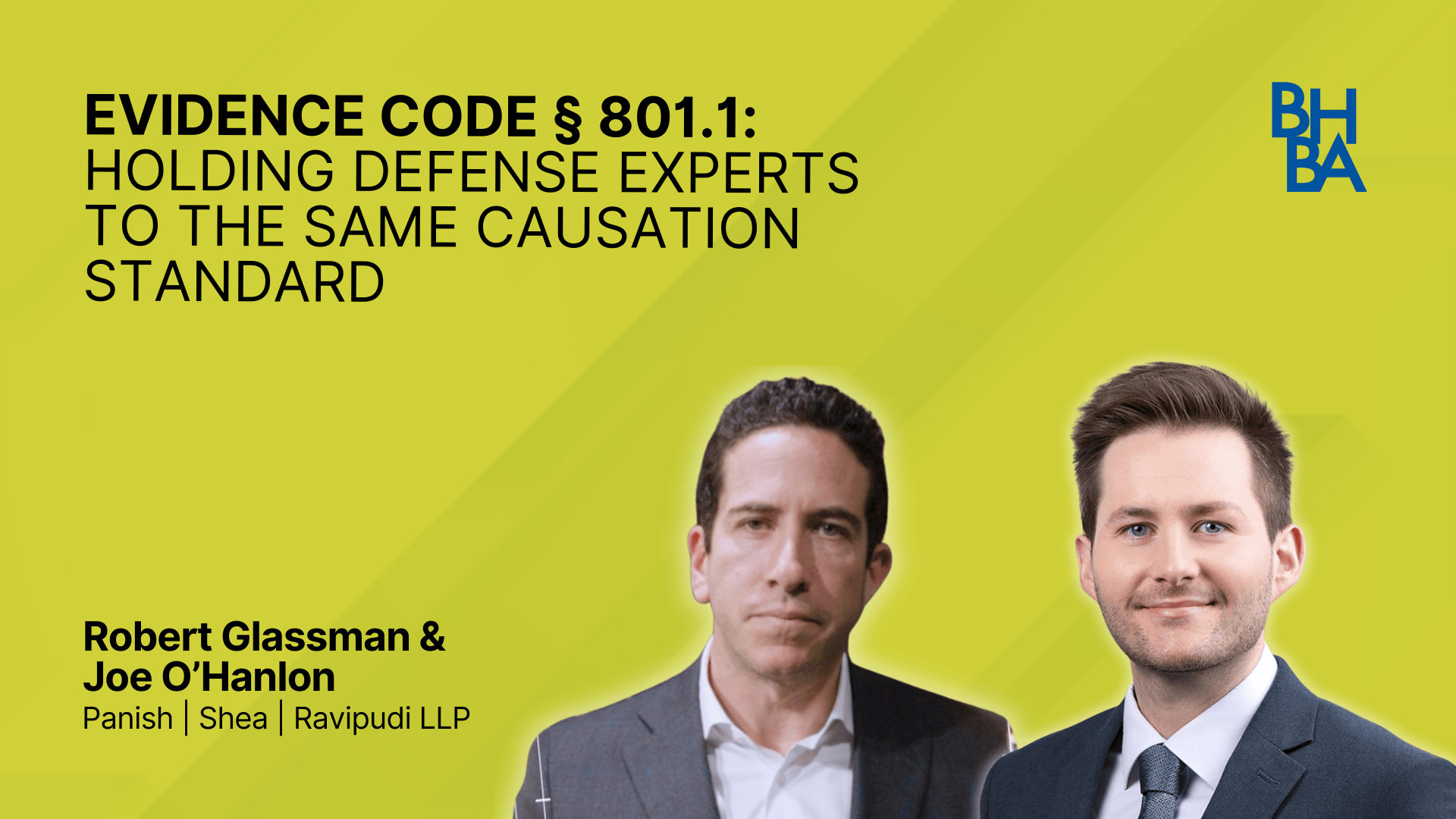 Evidence Code § 801.1: Holding Defense Experts to the Same Causation Standard