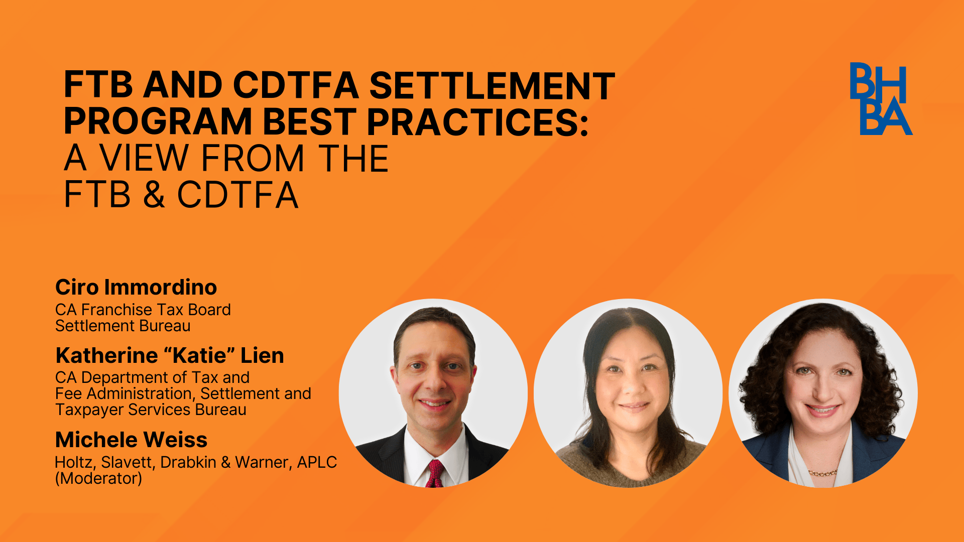 FTB and CDTFA Settlement Program Best Practices: A View from the FTB & CDTFA