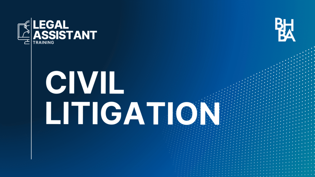 Legal Assistant Training: Civil Litigation November 2026