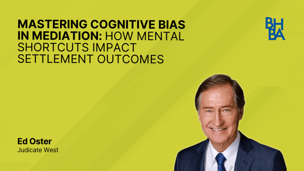 Mastering Cognitive Bias in Mediation: How Mental Shortcuts Impact Settlement Ou