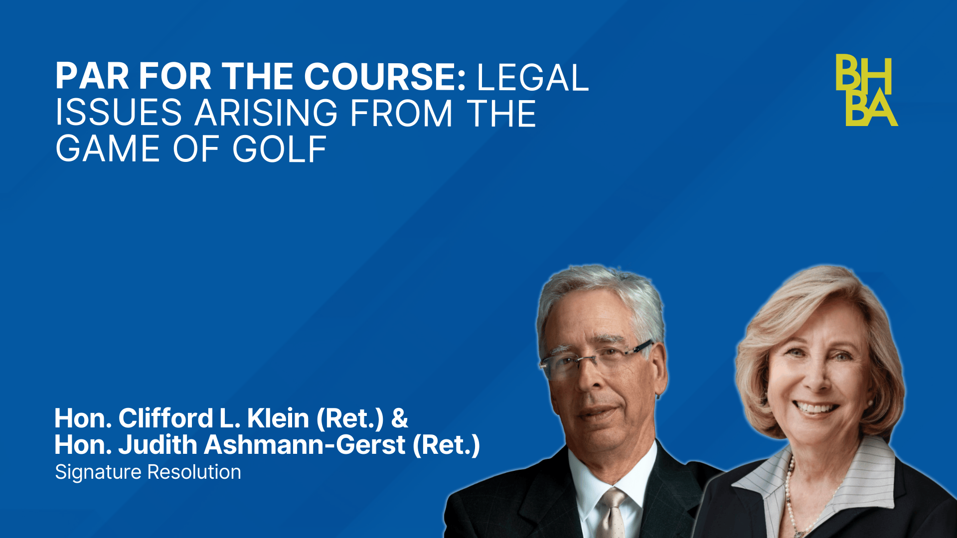 Par for the Course: Legal Issues Arising from the Game of Golf