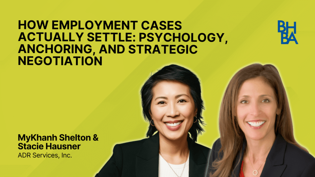 How Employment Cases Actually Settle: Psychology, Anchoring, and Strategic Negot