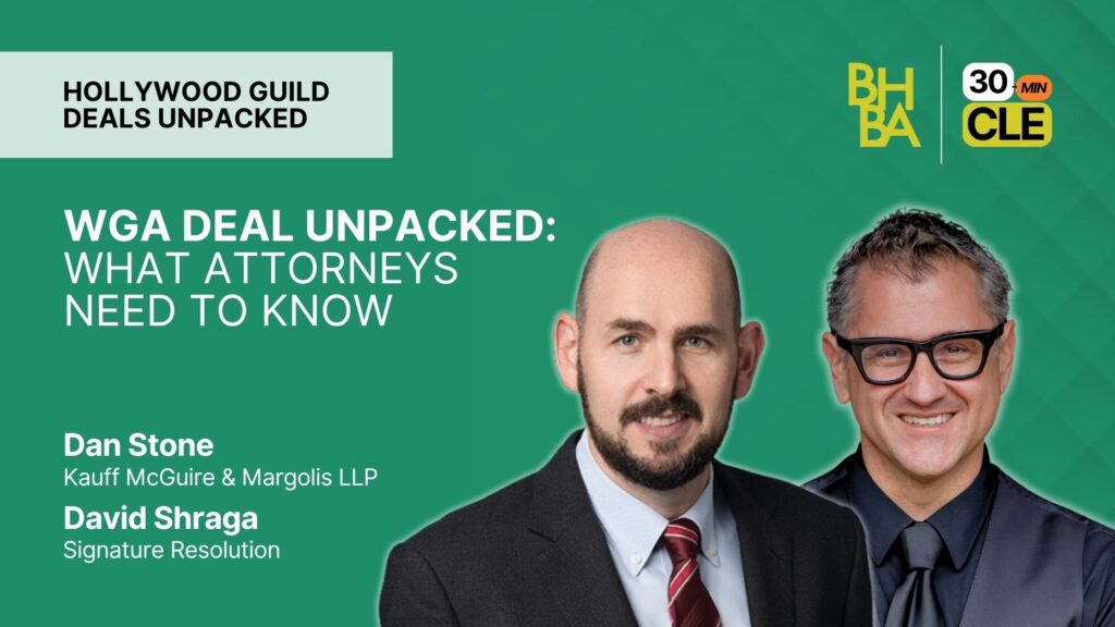WGA Deal Unpacked: What Attorneys Need to Know