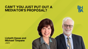 Cant You Just Put Out a Mediators Proposal