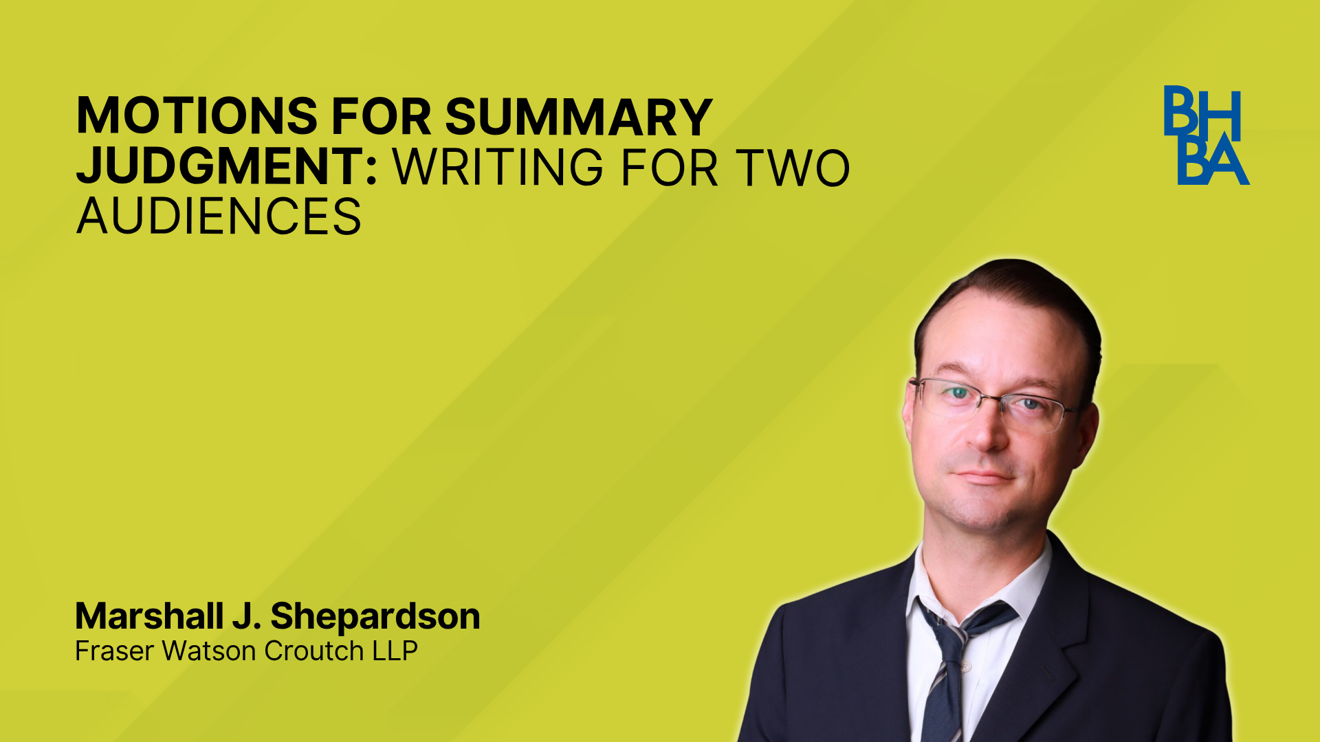 Motions for Summary Judgment: Writing for Two Audiences