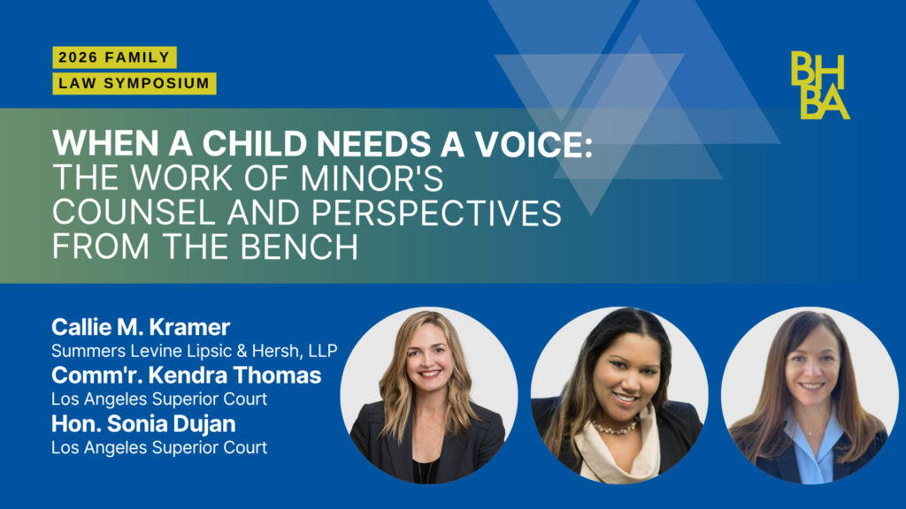 When a Child Needs a Voice: The Work of Minors Counsel and Perspectives From Th