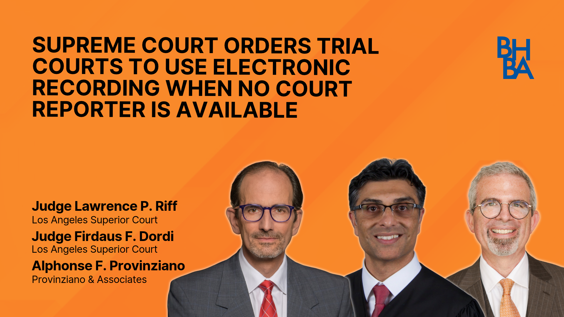 Supreme Court Orders Trial Courts To Use Electronic Recording When No Court Repo