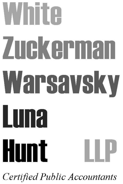 White, Zuckerman, Warsavsky, Luna & Hunt, LLP