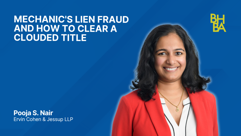 Mechanic's Lien Fraud and How to Clear a Clouded Title
